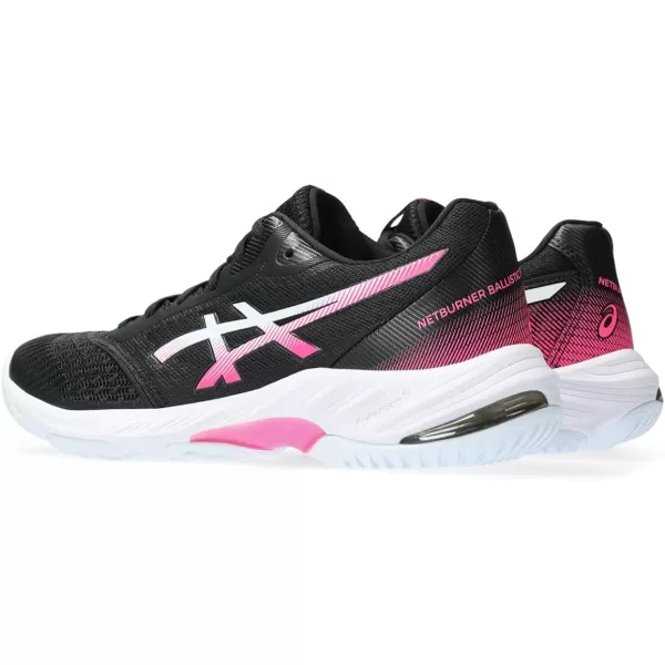 imageASICS Womens Netburner Ballistic FlyteFoam 3 Volleyball ShoesBlackHot Pink