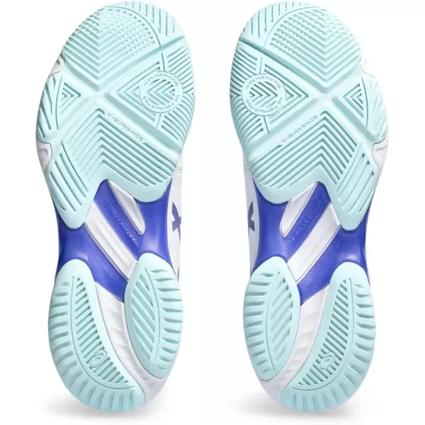 imageASICS Womens Netburner Ballistic FlyteFoam 3 Volleyball ShoesWhiteBlue Violet
