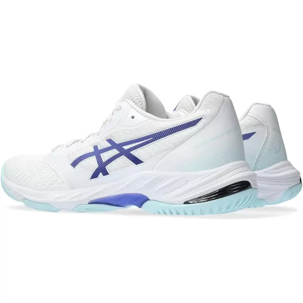 imageASICS Womens Netburner Ballistic FlyteFoam 3 Volleyball ShoesWhiteBlue Violet