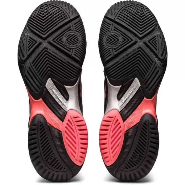 imageASICS Womens Netburner Ballistic FlyteFoam Mid Top 3 Volleyball ShoesBlackPapaya
