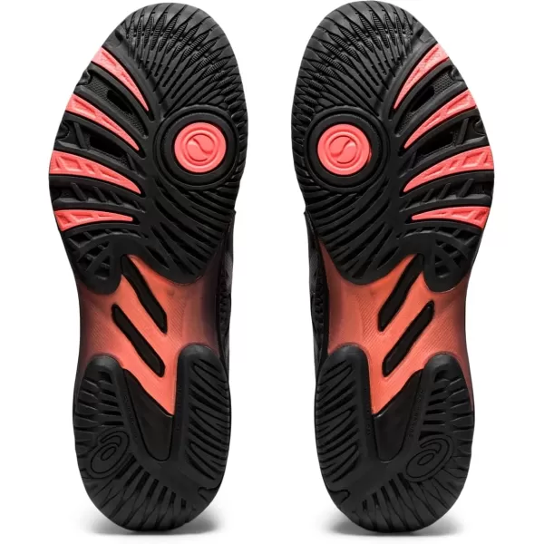 imageASICS Womens Netburner Ballistic FlyteFoam Volleyball ShoesBlackSunrise Red