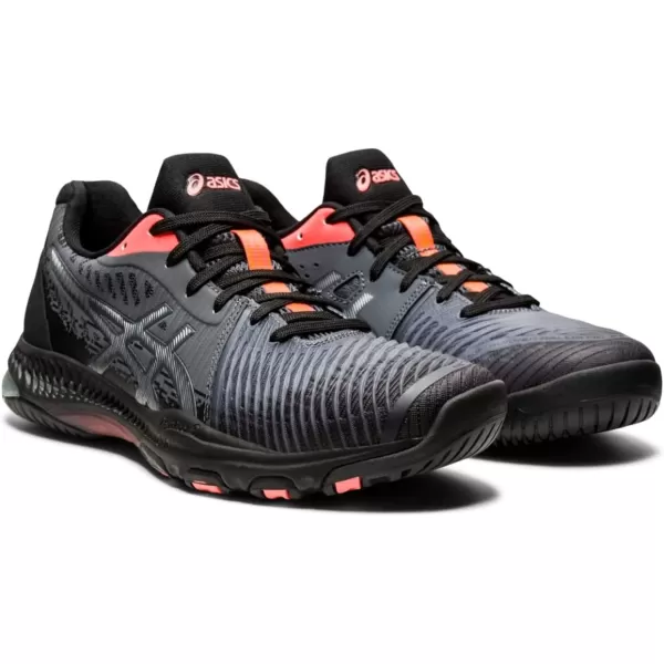 imageASICS Womens Netburner Ballistic FlyteFoam Volleyball ShoesBlackSunrise Red