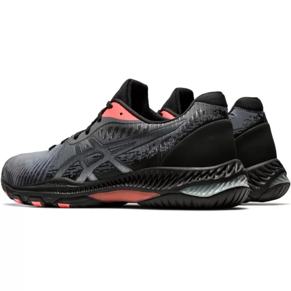 imageASICS Womens Netburner Ballistic FlyteFoam Volleyball ShoesBlackSunrise Red