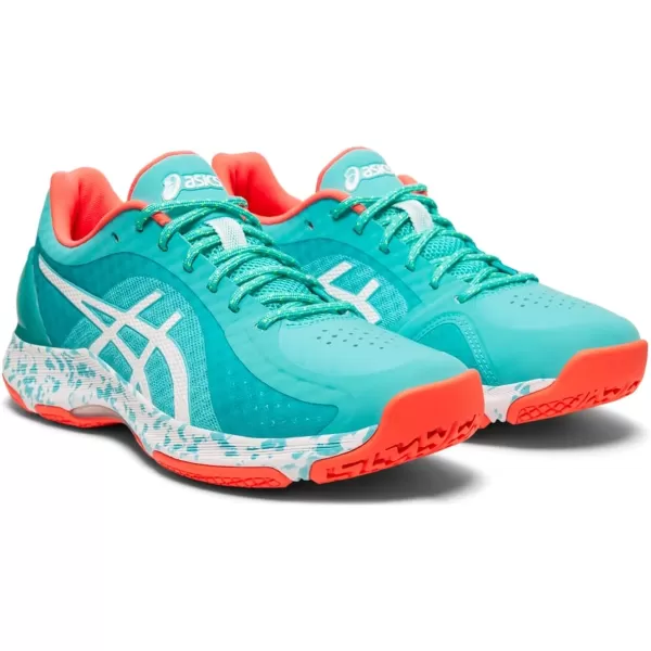 imageASICS Womens Netburner Ballistic FlyteFoam Volleyball ShoesIce MintWhite