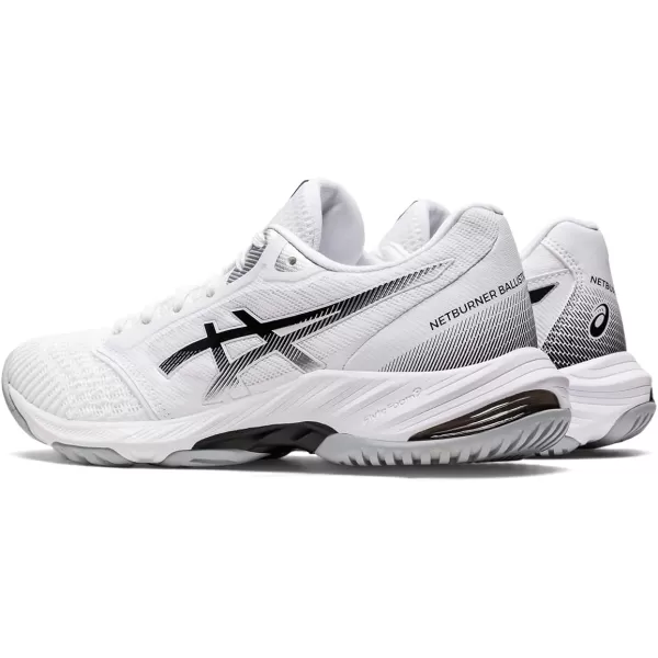 imageASICS Womens Netburner Ballistic FlyteFoam Volleyball ShoesWhiteBlack