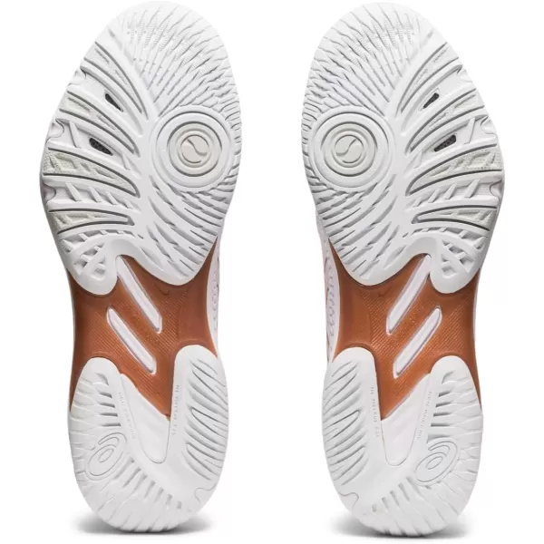 imageASICS Womens Netburner Ballistic FlyteFoam Volleyball ShoesWhiteRose Gold
