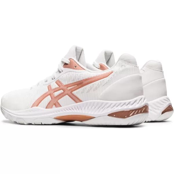 imageASICS Womens Netburner Ballistic FlyteFoam Volleyball ShoesWhiteRose Gold