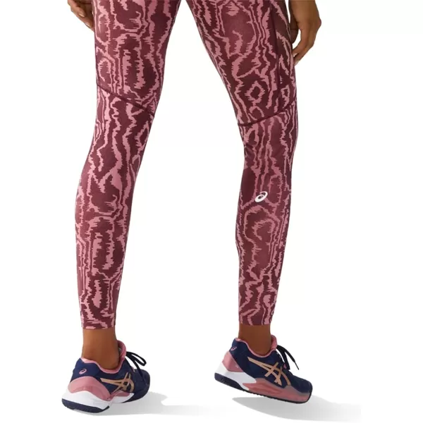 imageASICS Womens New Strong 92 Printed Tights ApparelDeep Mars Print
