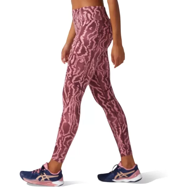 imageASICS Womens New Strong 92 Printed Tights ApparelDeep Mars Print