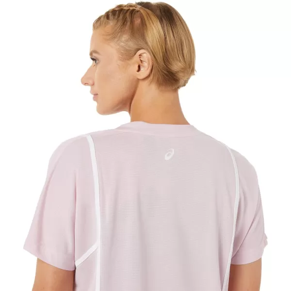 imageASICS Womens New Strong 92 Short Sleeve TOP Tennis ApparelBarely RoseBrilliant White