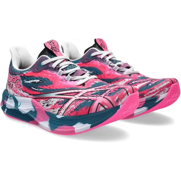 imageASICS Womens Noosa TRI 15 Running ShoesRestful TealHot Pink