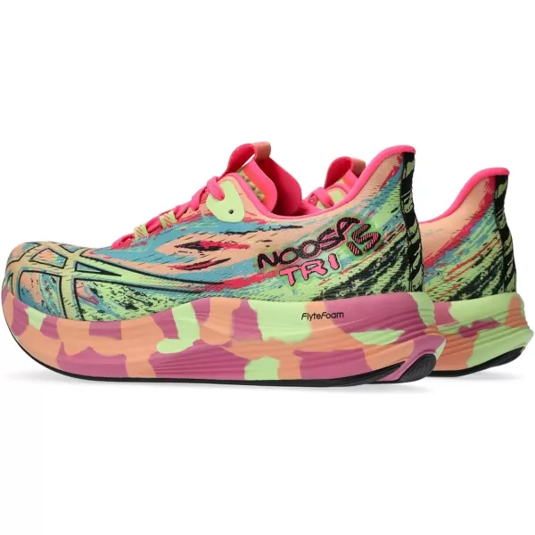 imageASICS Womens Noosa TRI 15 Running ShoesSummer DuneLime Green