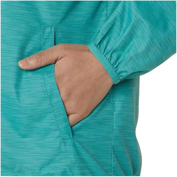 imageASICS Womens PACKABLE JACKET Running ApparelSage SpacedyeClear Blue
