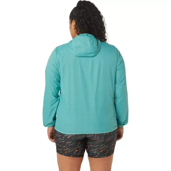imageASICS Womens PACKABLE JACKET Running ApparelSage SpacedyeClear Blue