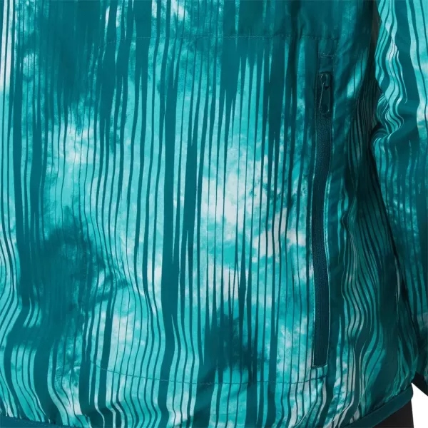 imageASICS Womens PACKABLE JACKET Running ApparelSea Glass Tie Dye Print
