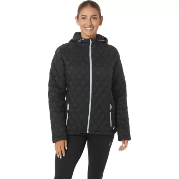 imageASICS Womens PERFORMANCE INSULATED JACKETPerformance BlackSoft Sky