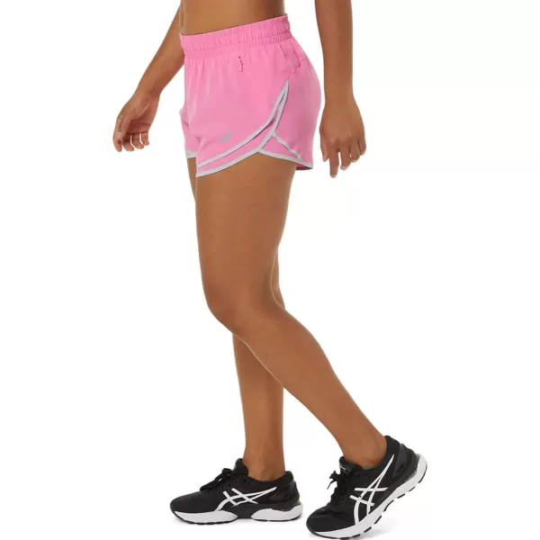 imageASICS Womens PR Lyte 25 Run Short ApparelDragon FruitPiedmont Grey