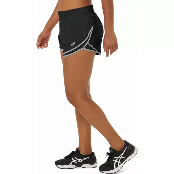imageASICS Womens PR Lyte 25 Run Short ApparelPerformance BlackSheet Rock