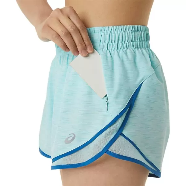 imageASICS Womens PR Lyte 25IN Run Short Running ApparelClear Blue SpacedyeLake Drive