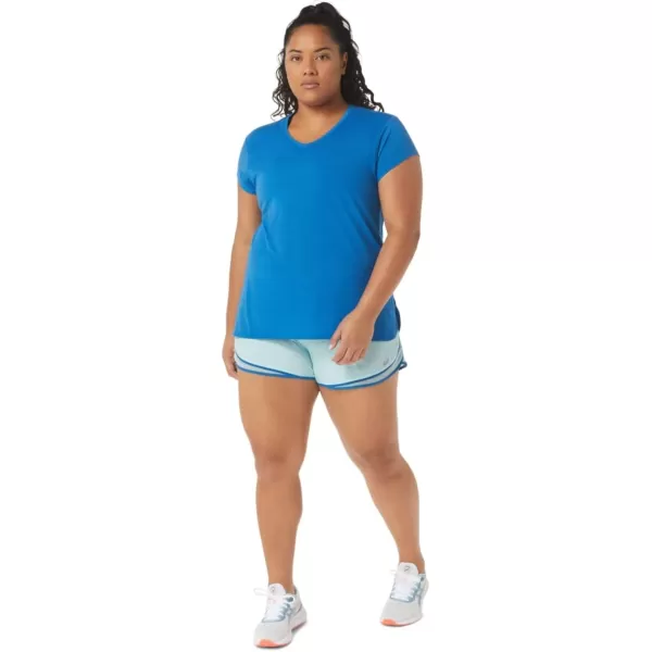imageASICS Womens PR Lyte 25IN Run Short Running ApparelClear Blue SpacedyeLake Drive
