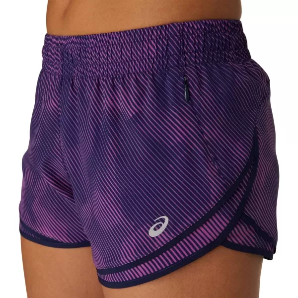 imageASICS Womens PR Lyte 25IN Run Short Running ApparelDigital Grape PrintPeacoat