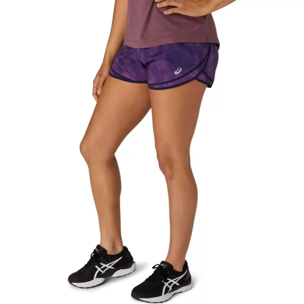 imageASICS Womens PR Lyte 25IN Run Short Running ApparelDigital Grape PrintPeacoat