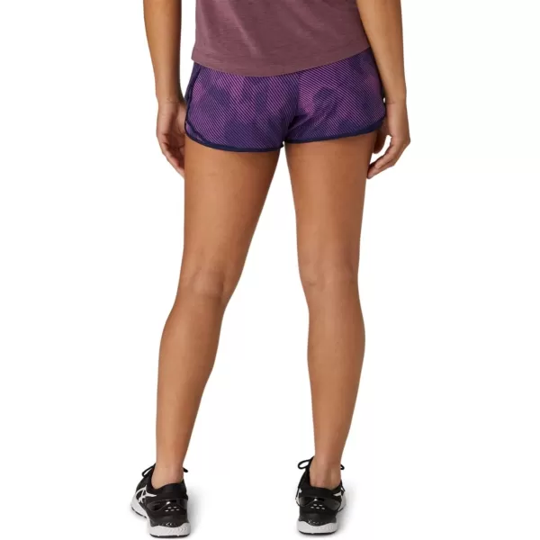 imageASICS Womens PR Lyte 25IN Run Short Running ApparelDigital Grape PrintPeacoat