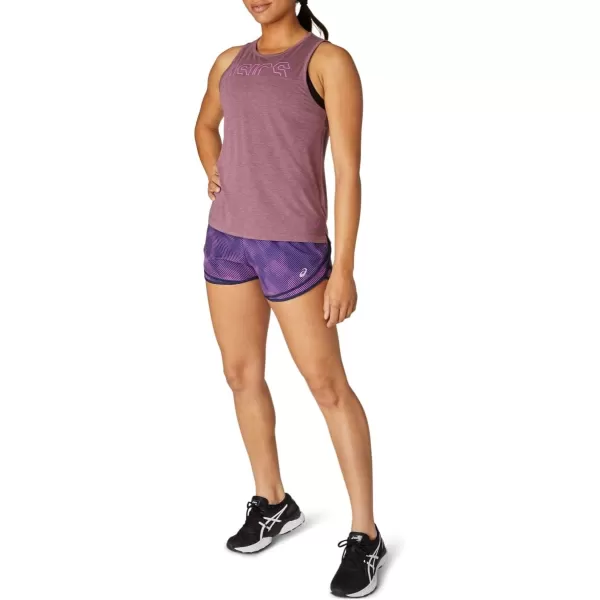 imageASICS Womens PR Lyte 25IN Run Short Running ApparelDigital Grape PrintPeacoat