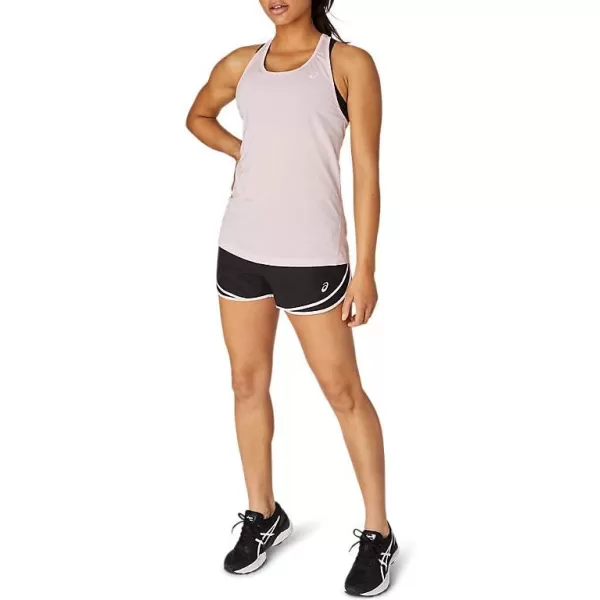 imageASICS Womens PR Lyte 25IN Run Short Running ApparelPerformance Black EmbossPink Salt