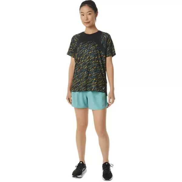 imageASICS Womens PR Lyte 4IN Run Short Running ApparelSage Spacedye