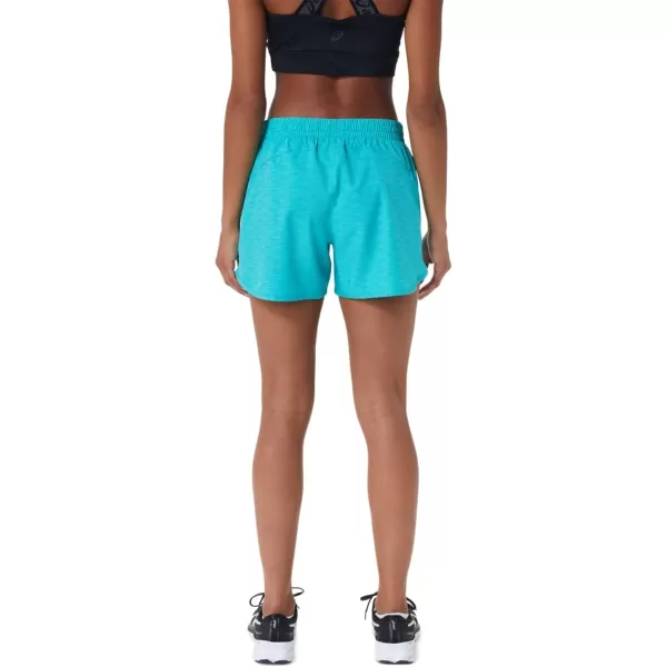 imageASICS Womens PR Lyte 4IN Run Short Running ApparelSea Glass Spacedye