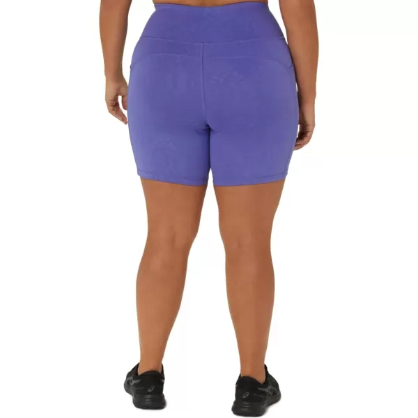 imageASICS Womens PR Lyte 5IN Run Short W PocketsBlue Violet Suminagshi Print