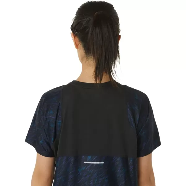 imageASICS Womens PR Lyte Run Short Sleeve ApparelNight ShadeLake Drive Print