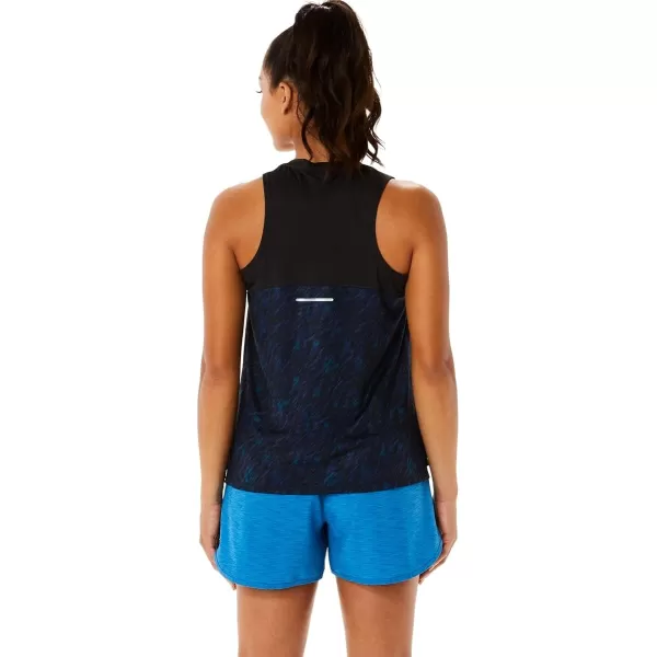 imageASICS Womens PR Lyte Run Tank ApparelNight ShadeLake Drive Print