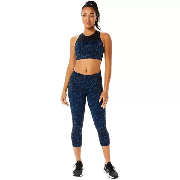 imageASICS Womens Performance Capri ApparelNight ShadeLake Drive Print