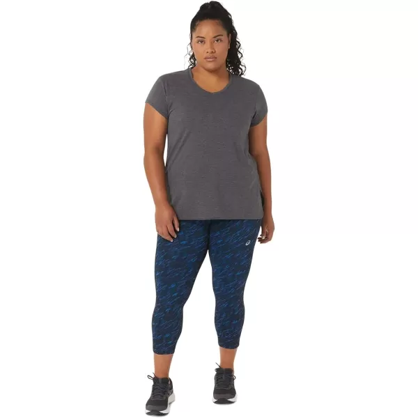 imageASICS Womens Performance Capri ApparelNight ShadeLake Drive Print