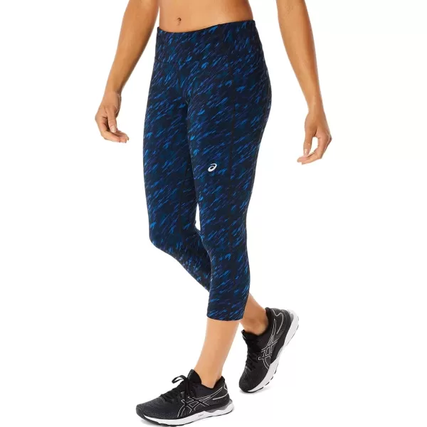 imageASICS Womens Performance Capri ApparelNight ShadeLake Drive Print