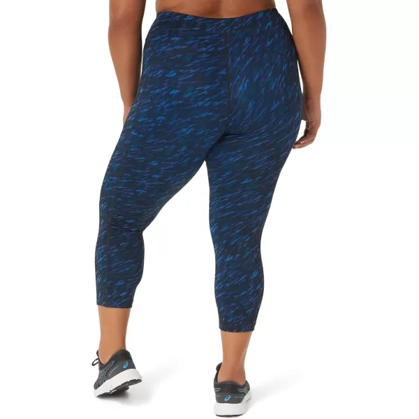 imageASICS Womens Performance Capri ApparelNight ShadeLake Drive Print