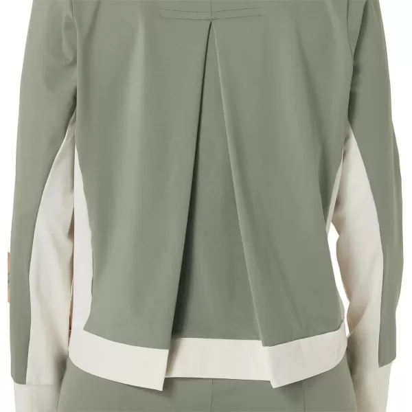 imageASICS Womens REPURPOSED Flare TOP Training ApparelLichen GreenBirch