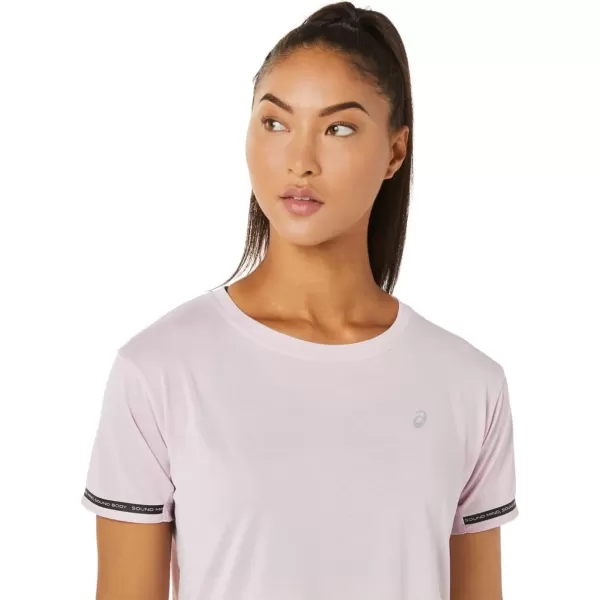 imageASICS Womens Race Crop TOP Running ApparelBarely Rose