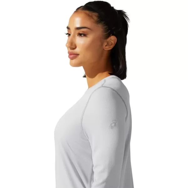 imageASICS Womens ReadySet II Long Sleeve TOP ApparelMid Grey