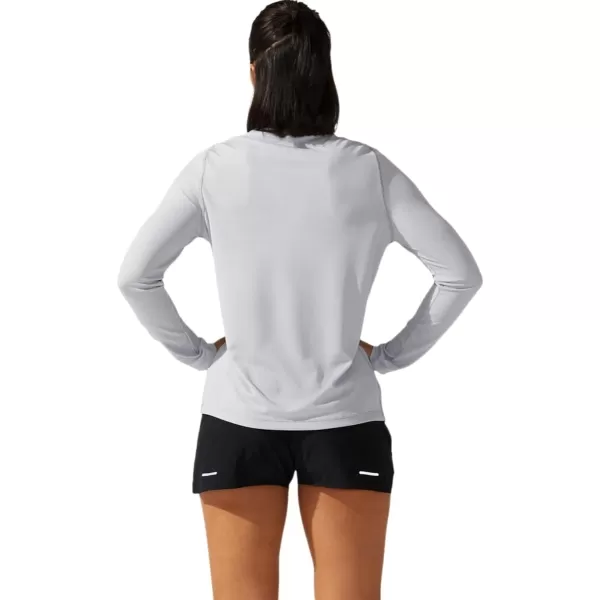 imageASICS Womens ReadySet II Long Sleeve TOP ApparelMid Grey