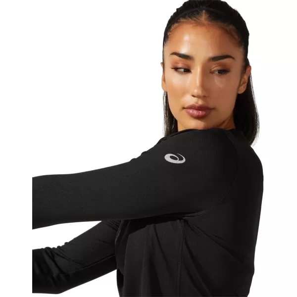 imageASICS Womens ReadySet II Long Sleeve TOP ApparelPerformance Black