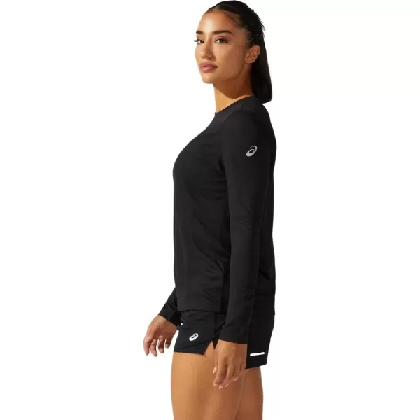 imageASICS Womens ReadySet II Long Sleeve TOP ApparelPerformance Black