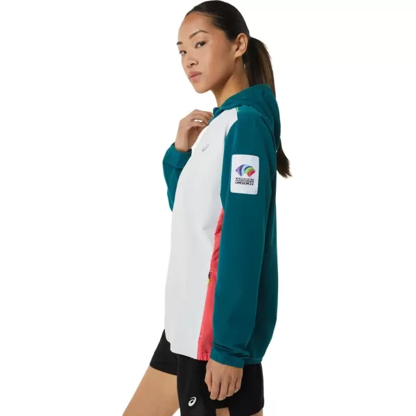 imageASICS Womens ReadySet Jacket Color Block WCH ApparelMulti