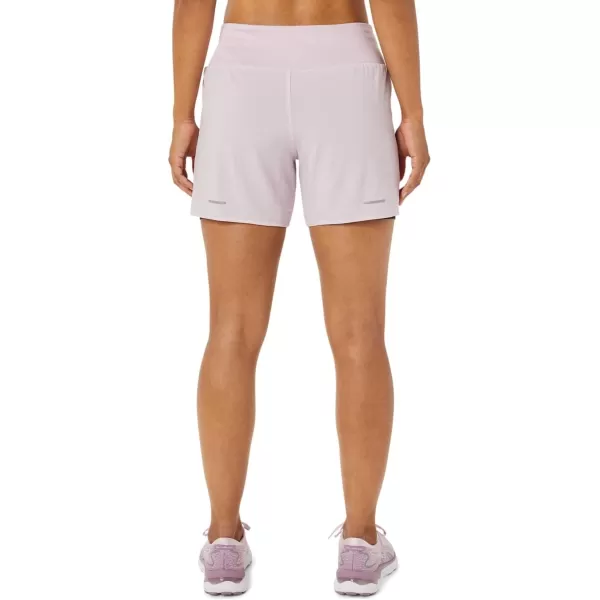 imageASICS Womens Road 2N1 55IN Short Running ApparelBarely RosePerformance Black