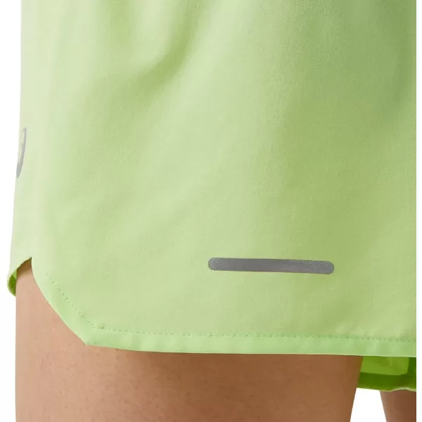 imageASICS Womens Road 35 Short Running ApparelLime Green