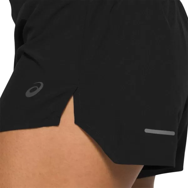 imageASICS Womens Road 35IN Short Running ApparelPerformance Black