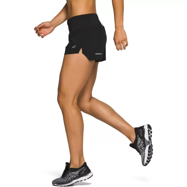 imageASICS Womens Road 35IN Short Running ApparelPerformance Black