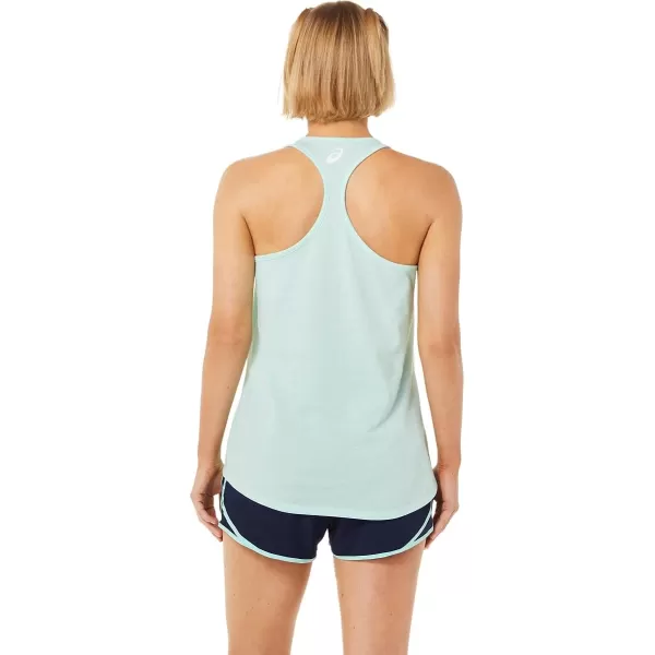 imageASICS Womens Run Around The Sun Racerback ApparelFresh Ice Heather